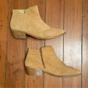 Jack Rogers Suede Scalloped Booties